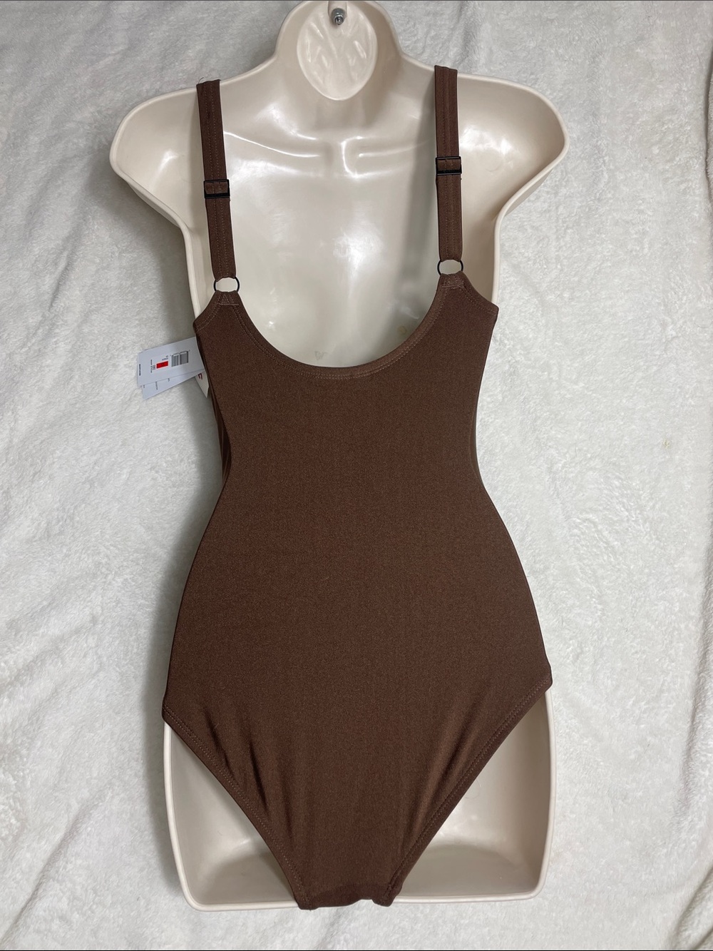 DKNY Brown Twist-Front One-Piece Swimsuit NWT - Picture 11 of 15